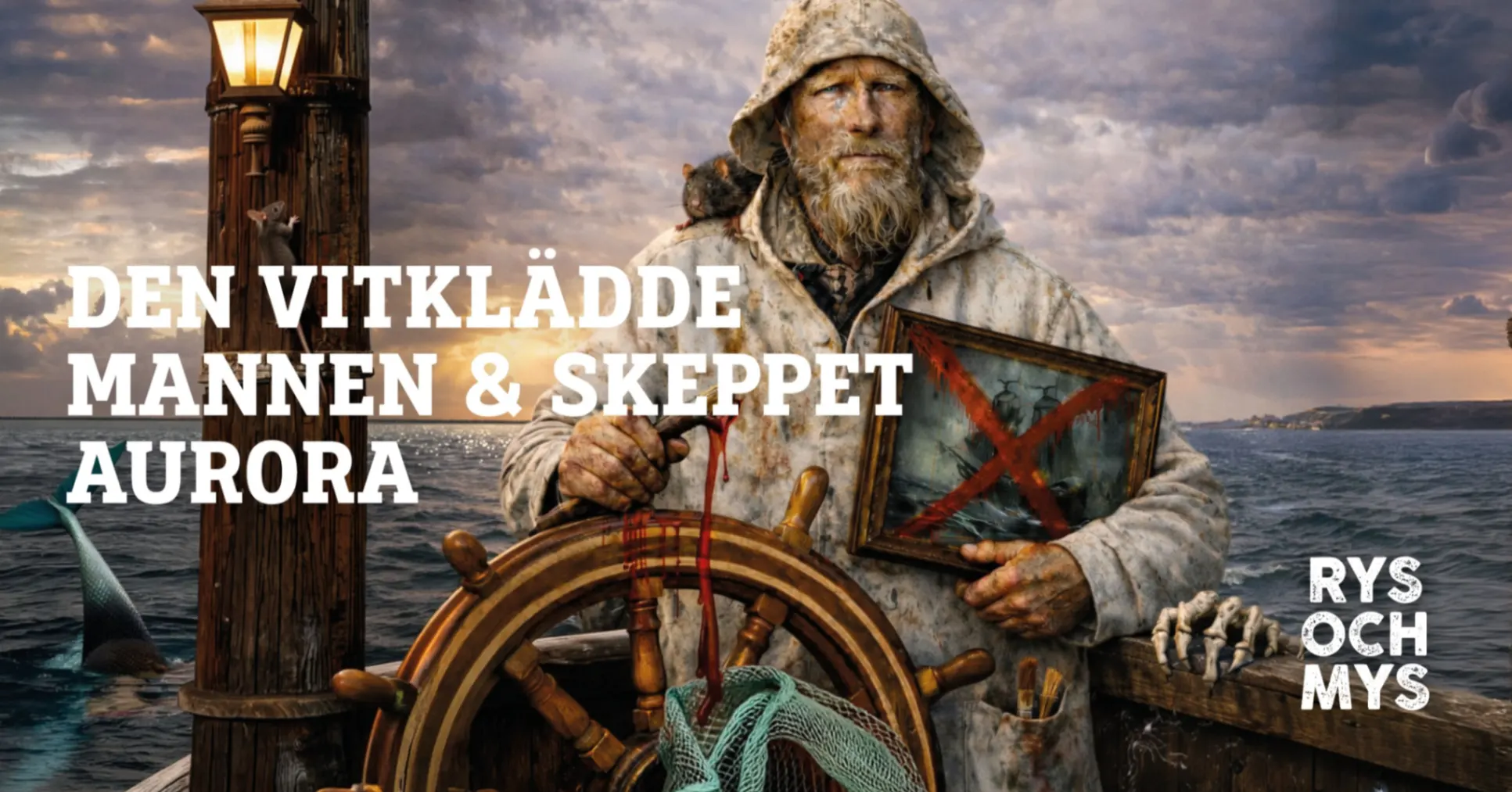 Sjöman som styr sitt skepp