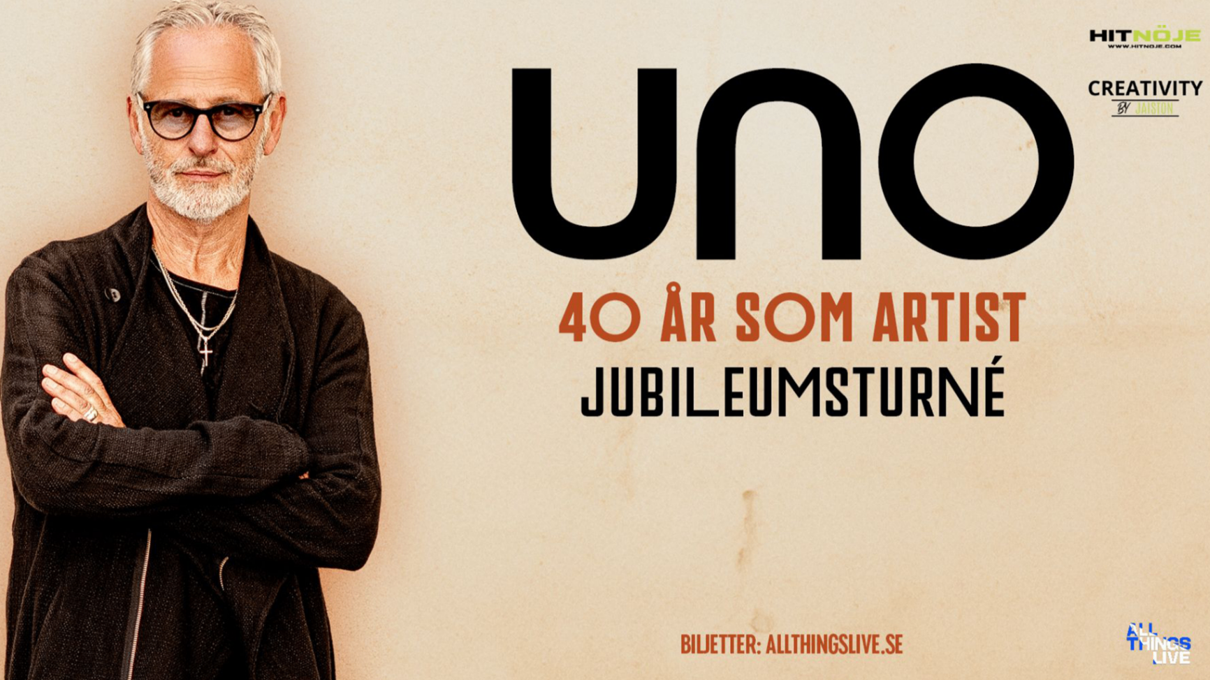 Bildbeskrivning saknas för evenemanget: Uno Svenningsson - 40 år som artist - Jubiléumsturné