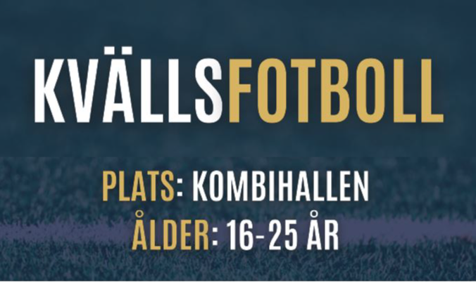 Bildbeskrivning saknas för evenemanget: Kvällsfotboll i Kombihallen