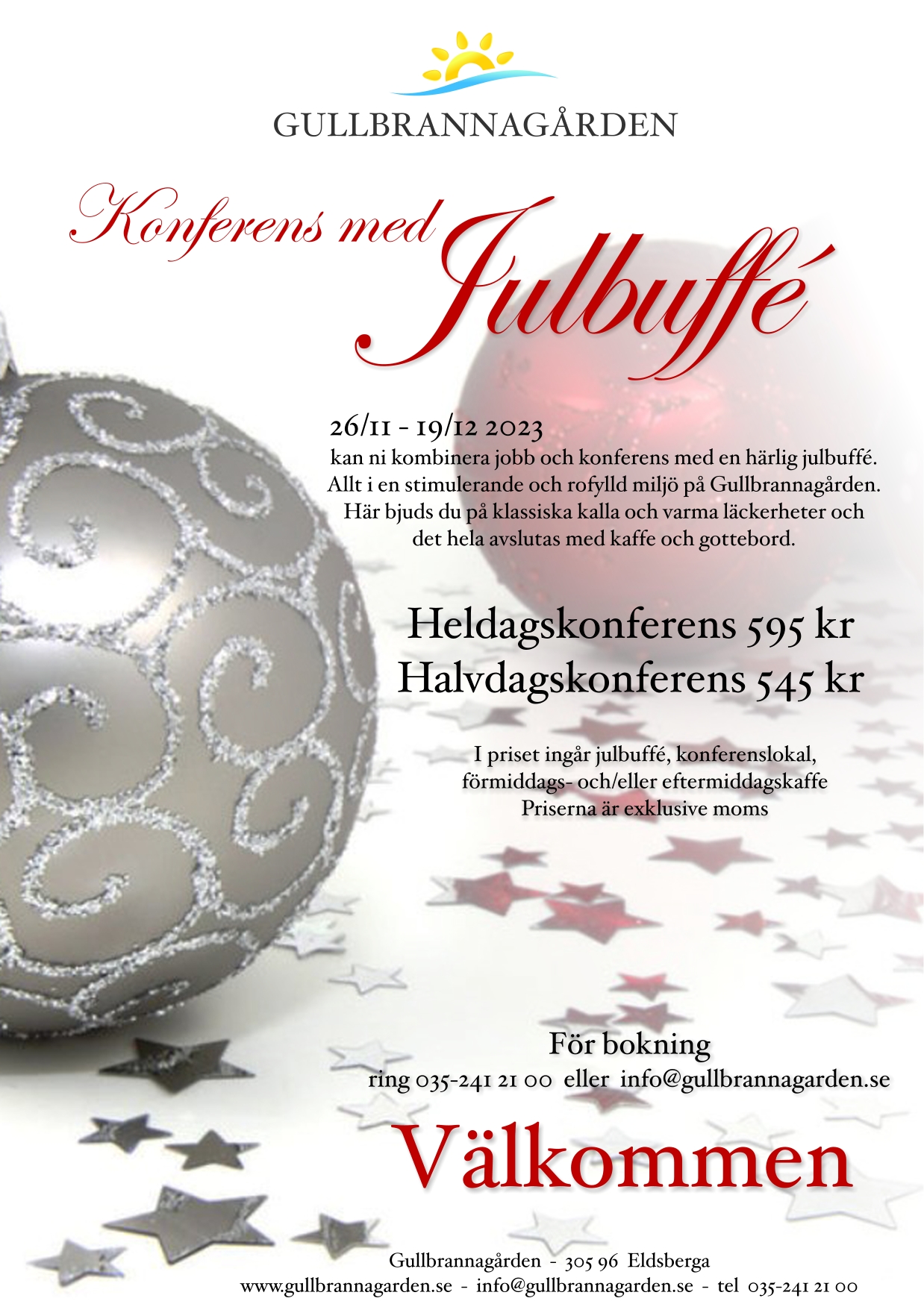 Bildbeskrivning saknas för evenemanget: Konferens med julbuffé