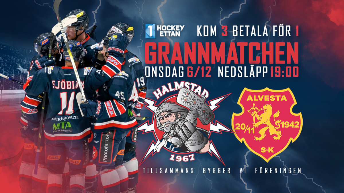 Bildbeskrivning saknas för evenemanget: Halmstad Hammers HC- Alvesta SK | Hockeyettan/herr 
