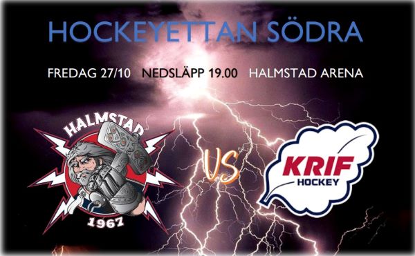 Bildbeskrivning saknas för evenemanget: Halmstad Hammers HC-KRIF Hockey | Hockeyettan/herr