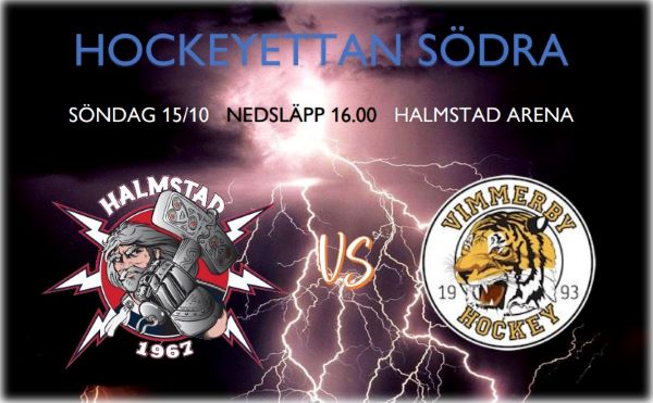 Bildbeskrivning saknas för evenemanget: Halmstad Hammers HC-Vimmerby Hockey | Hockeyettan/herr