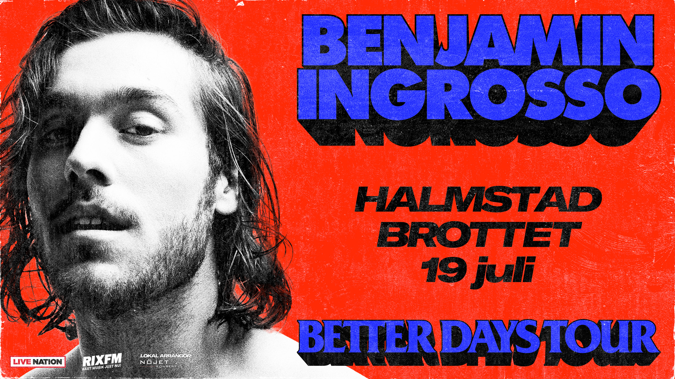 Bildbeskrivning saknas för evenemanget: Benjamin Ingrosso | Better Days Tour