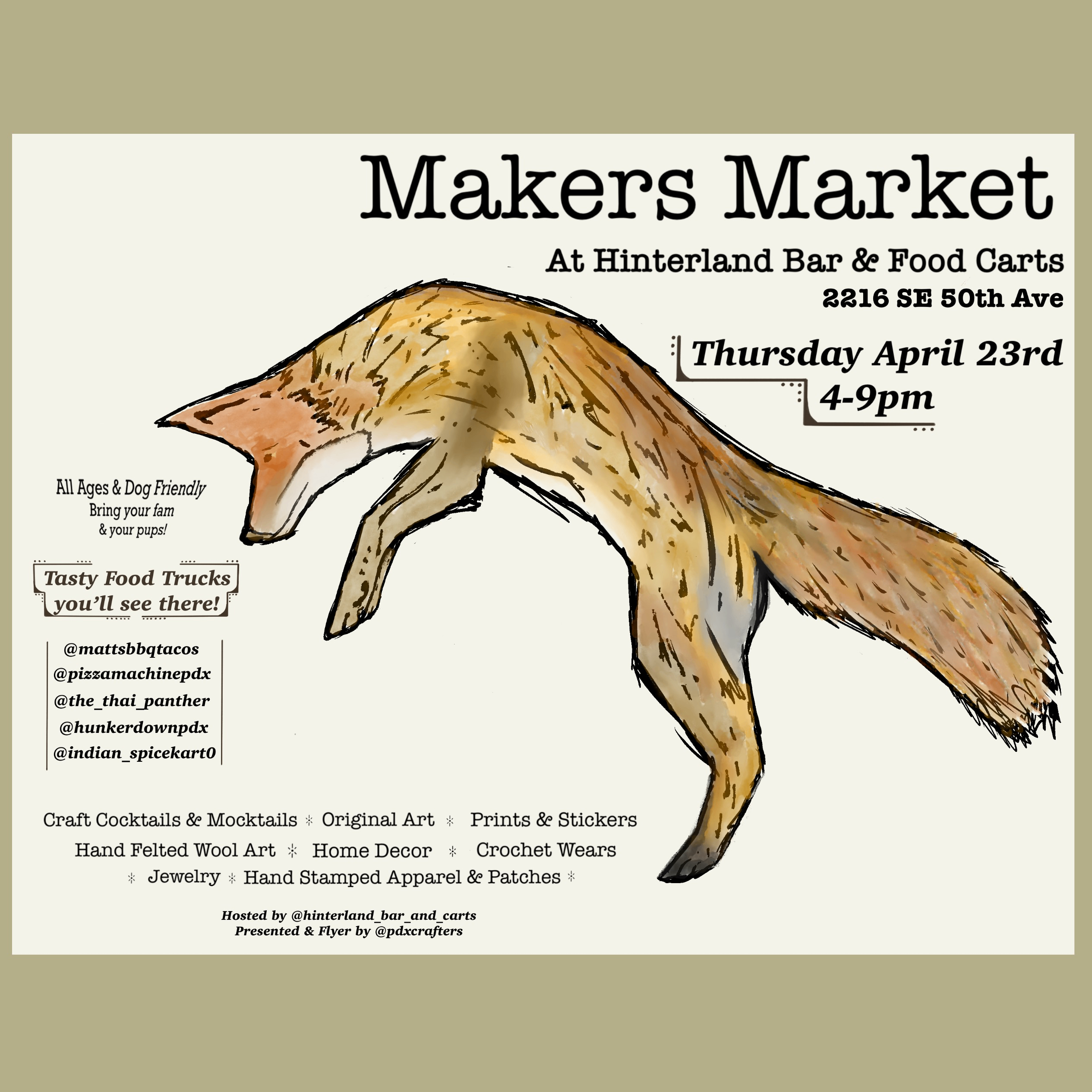 Event Photo: Hinterland Bar and Food Carts Makers Market