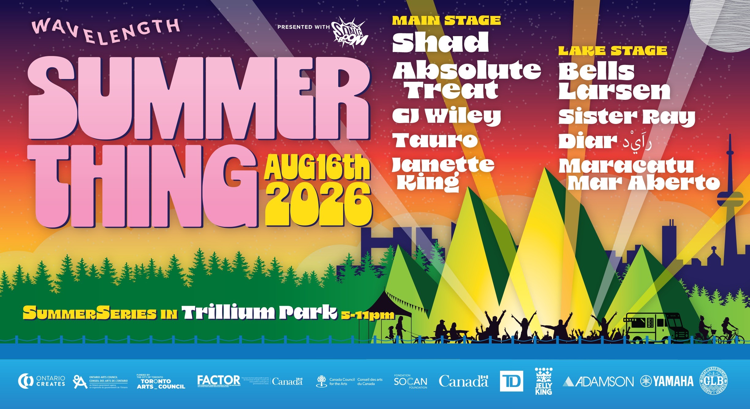 Wavelength Summer Thing 2026 feat. Shad, Absolute Treat + more!