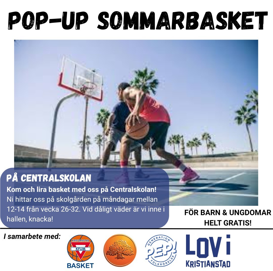 Evenemangs bild för evenemang PopUp SommarBasket - CentralSkolan