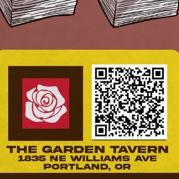 close up of QR code of event