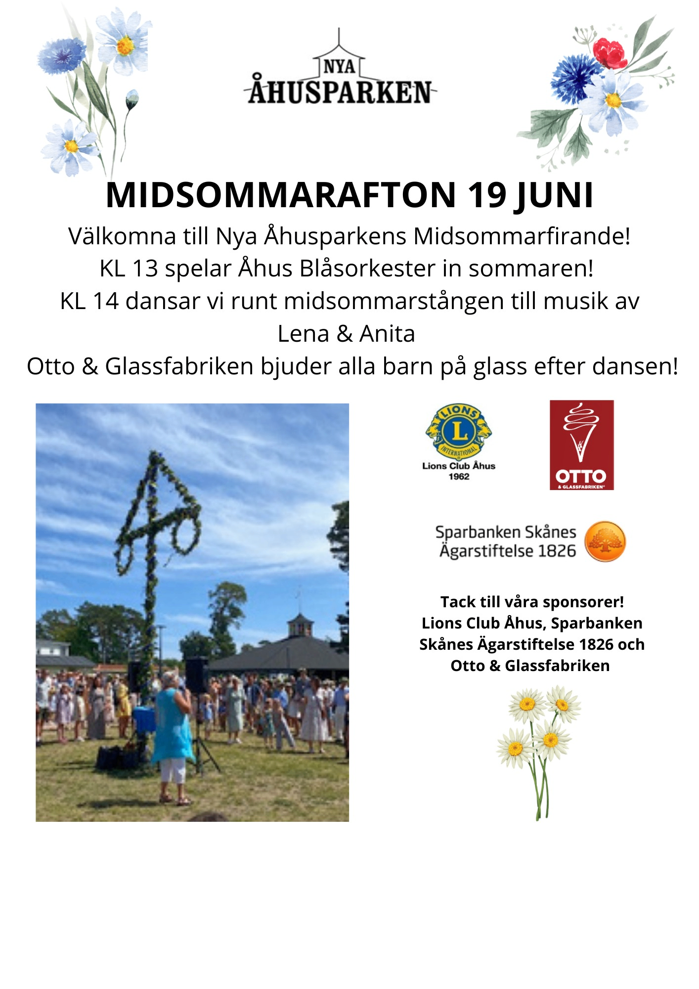 Evenemangs bild för evenemang Midsommarfirande i Nya Åhusparken!