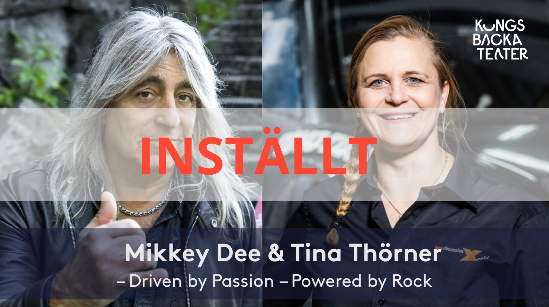 Bild till evenamnget Föreläsningskväll med Tina Thörner och Mikkey Dee