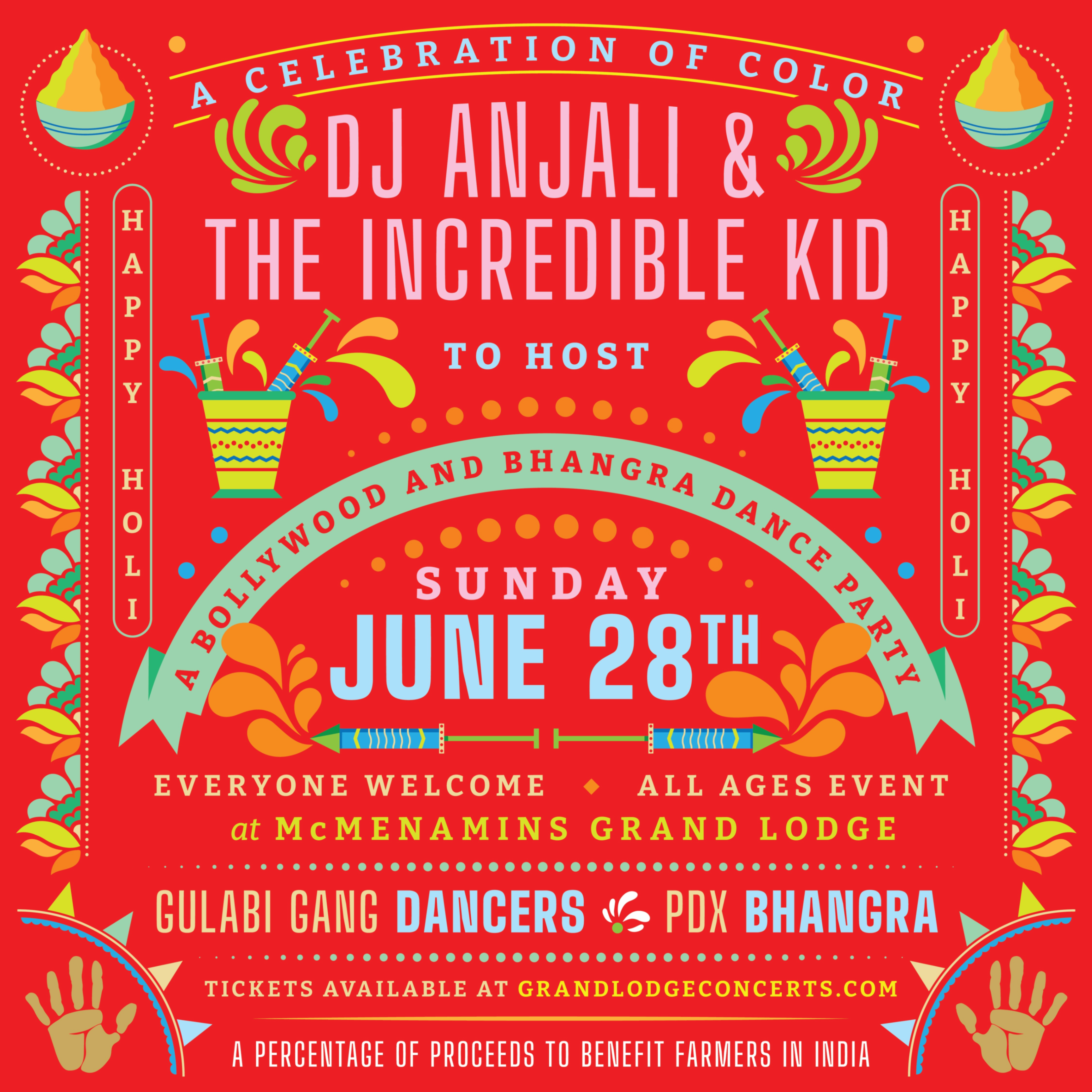Event Photo: DJ Anjali and The Incredible Kid’s Holi Summer Fest