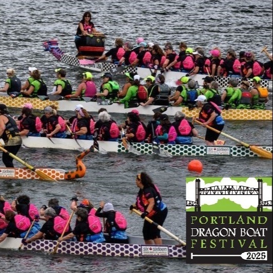several dragon boats being rowed by teams on a river