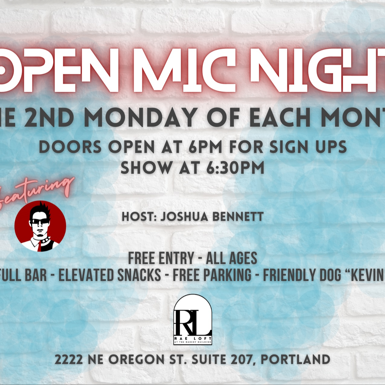 Event Photo: Open Mic Night at Rae Loft