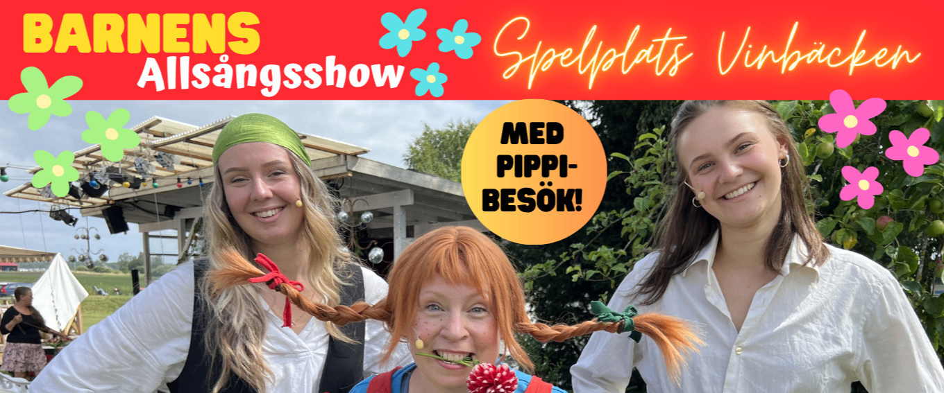Evenemangs bild för evenemang Barnens allsångsshow med Pippibesök!