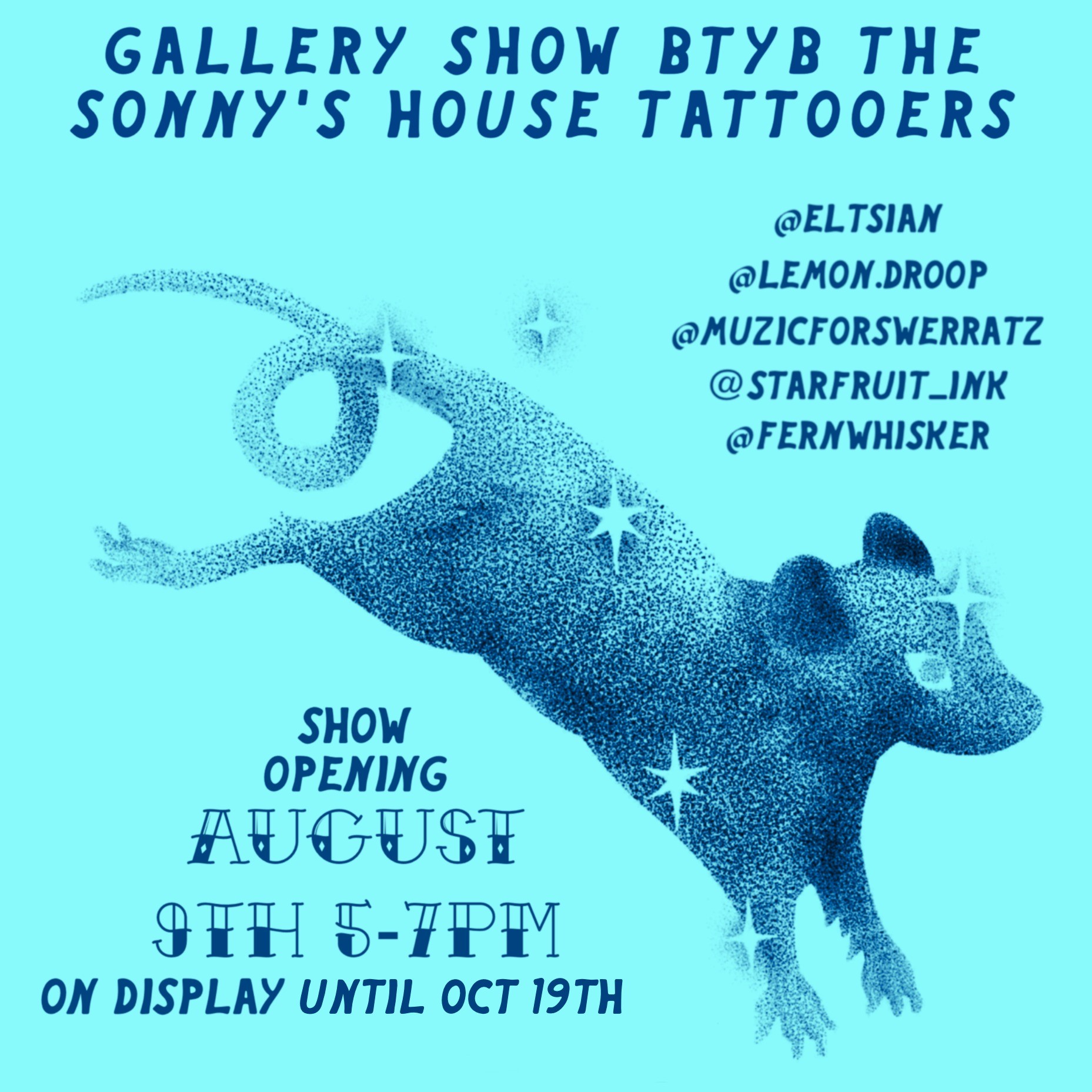 event poster with title in text