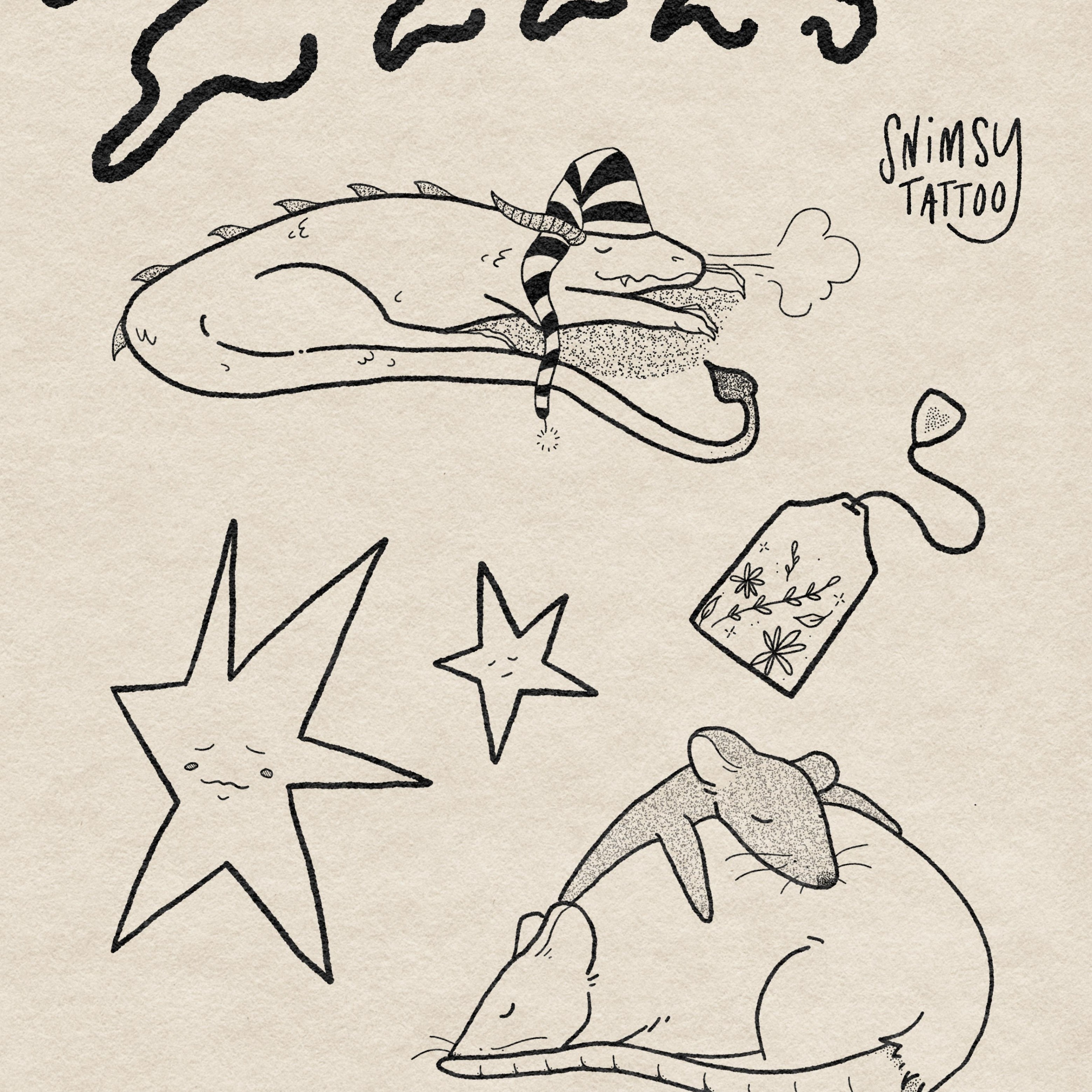 Event Photo: Sleepy Days Tattoo Flash Weekend