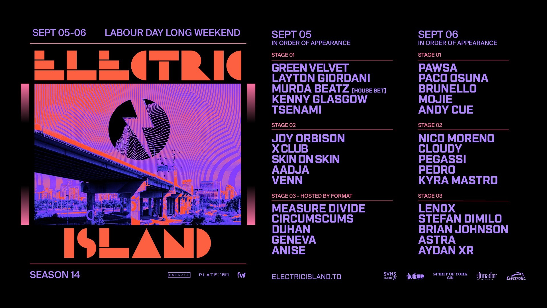 Electric Island | Sept 5 & 6 electronic music concert series