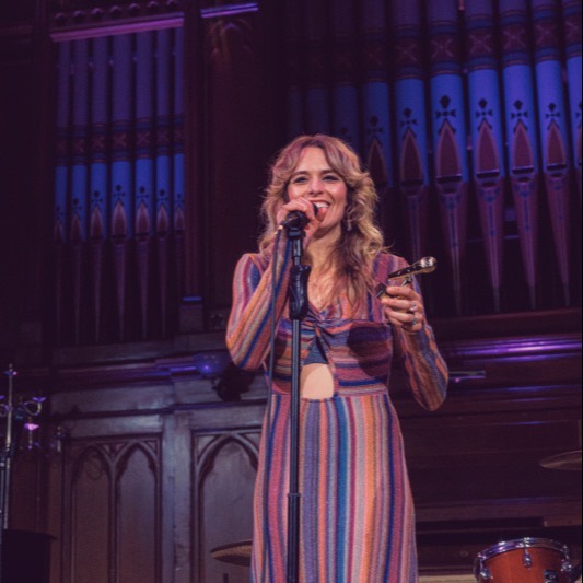 Haley Johnsen accepts her award for Artist of the Year at the 1st Annual PNW Music Awards