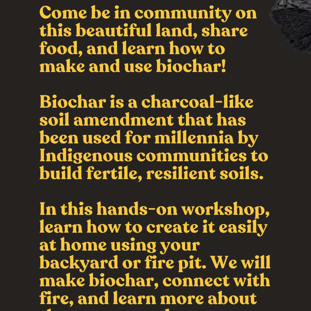Event Photo: Volunteer Potluck and Biochar Workshop 