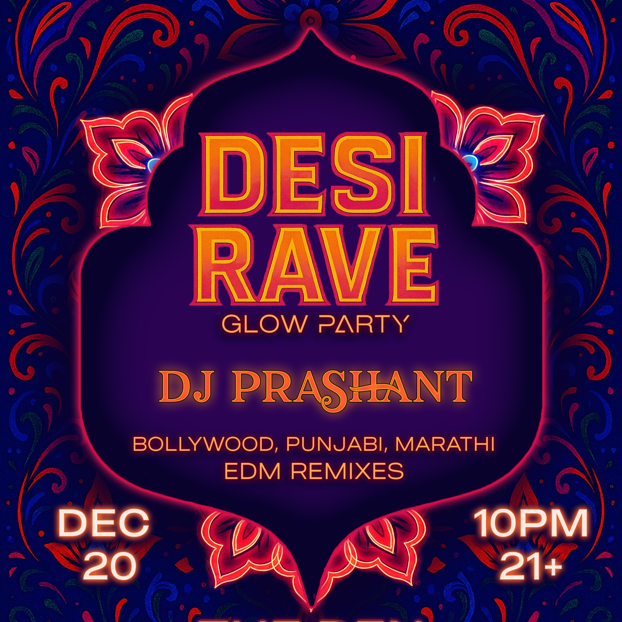 Event Photo: Desi Rave — Bollywood Glow Party