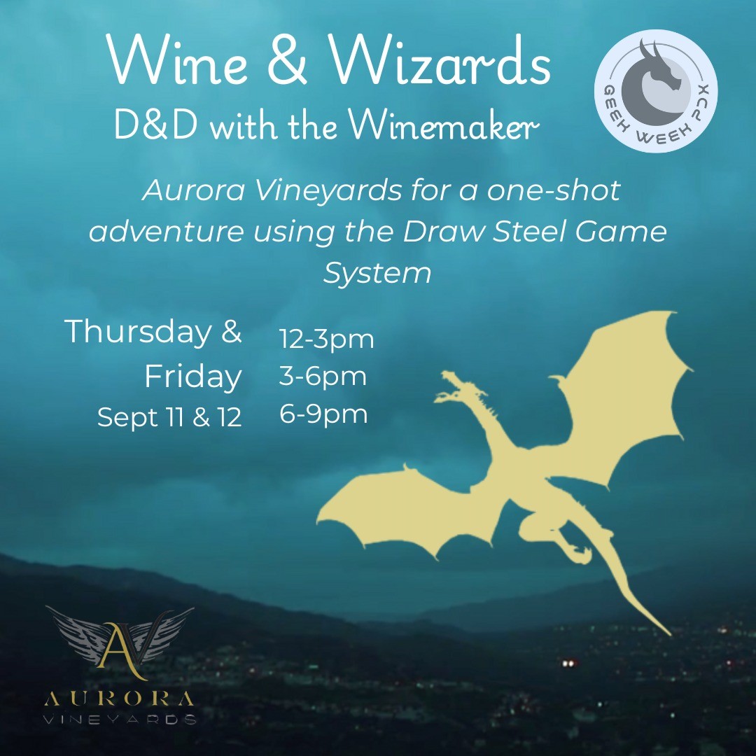 event poster with image of a dragon