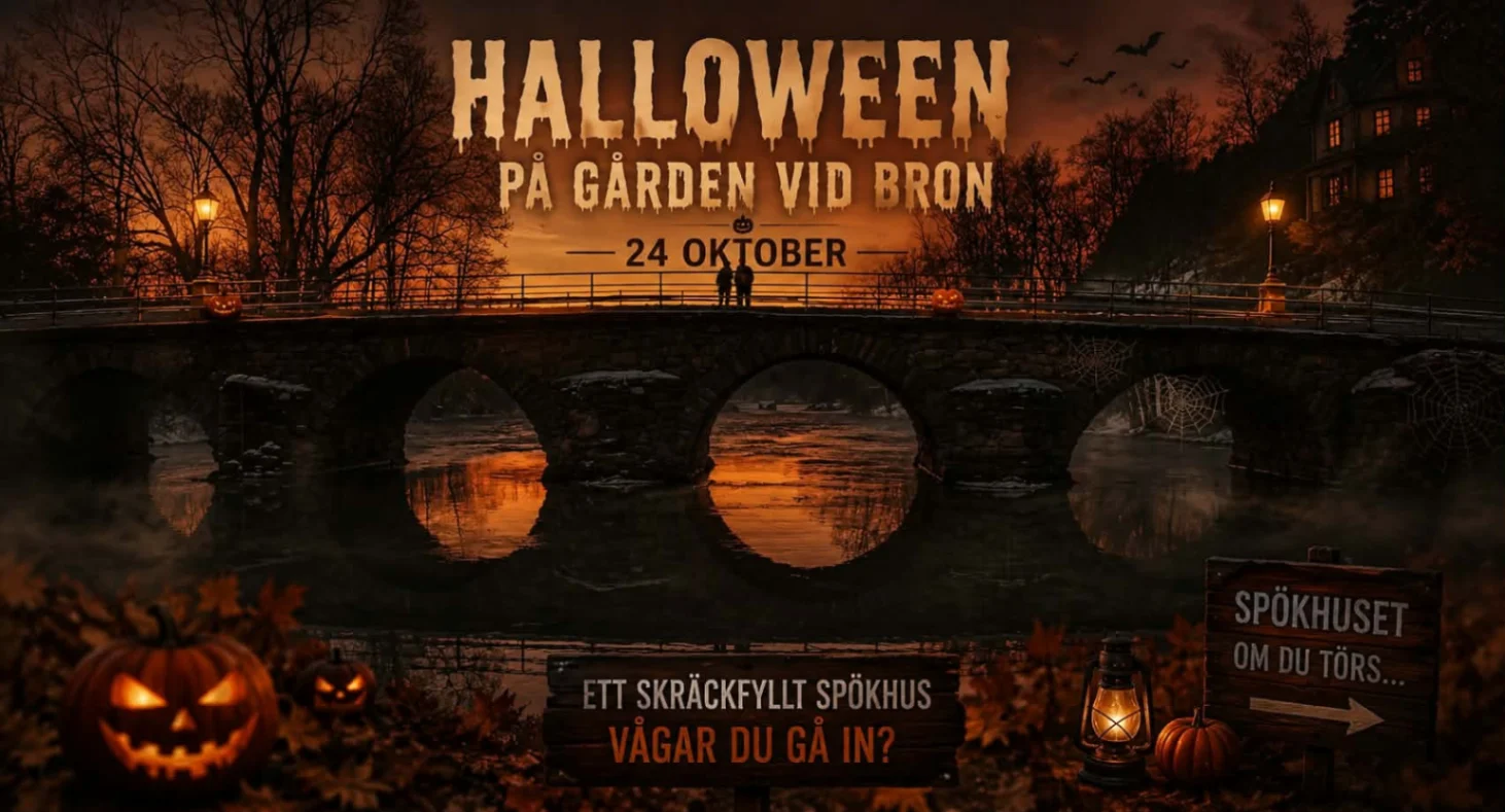 Halloween Spökhuset @Gården vid Bron - Barn & Familj evenemang i Varberg