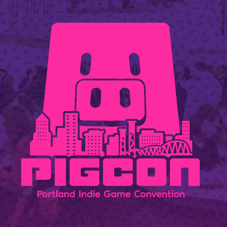 the PIGCON logo against a purple background