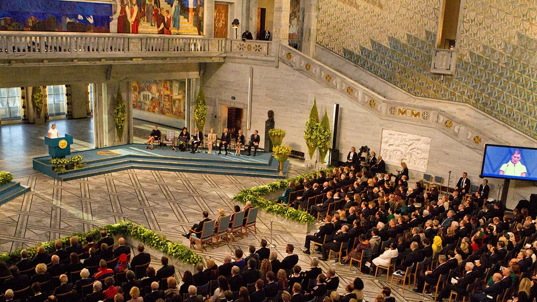 Utdelingen av Nobels Friedenspreis