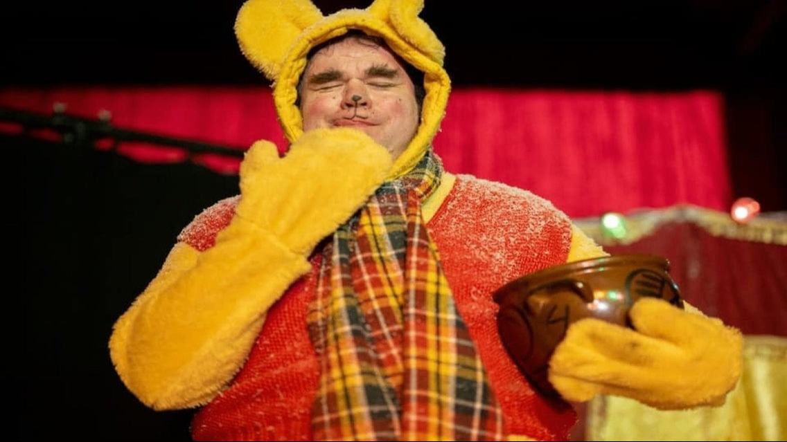 Winnie the Pooh on an adventure