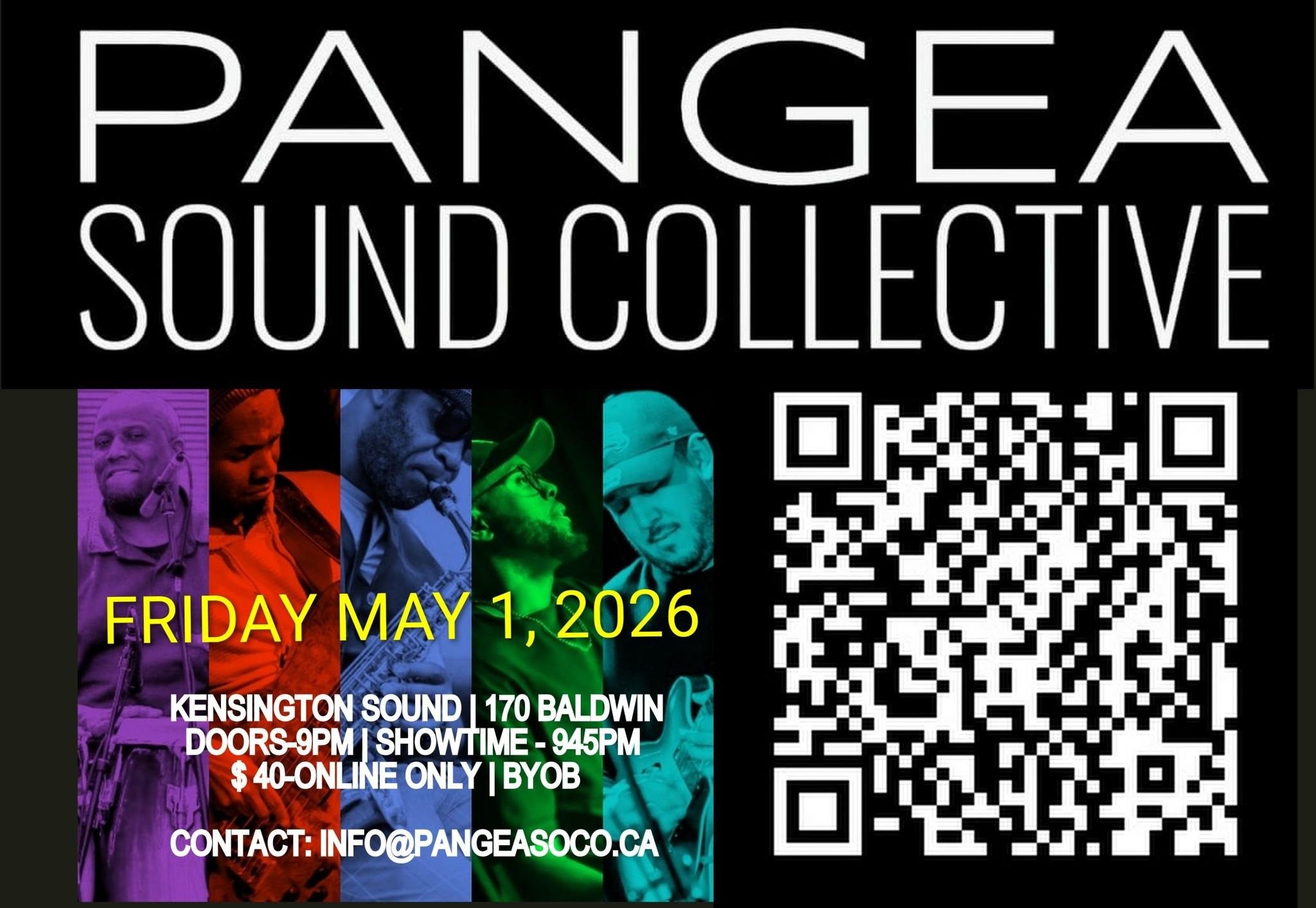 KENSINGTON SOUND LIVE PRESENTS PANGEA SOUND COLLECTIVE MAY 1