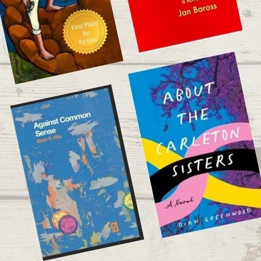 image of covers of four books