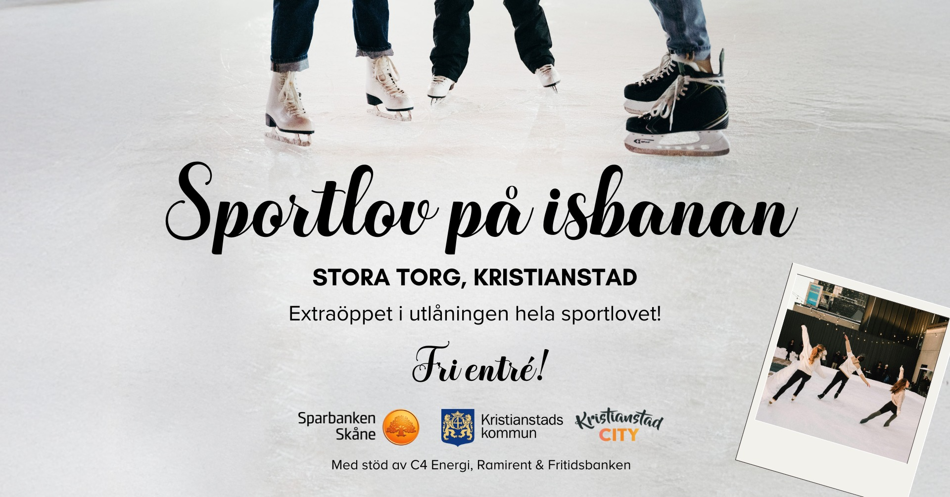 Evenemangs bild för evenemang Sportlov på isbanan | Kristianstad City | Extraöppet & Fri entré
