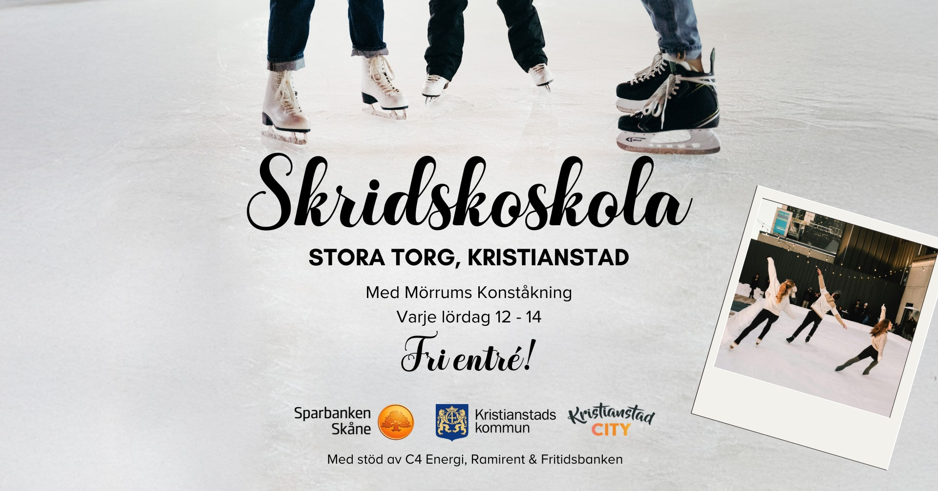 Evenemangs bild för evenemang Skridskoskola | Kristianstad City | Fri entré