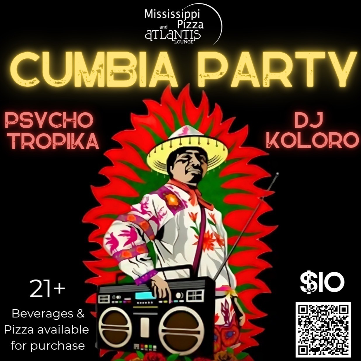 event poster with title in text 