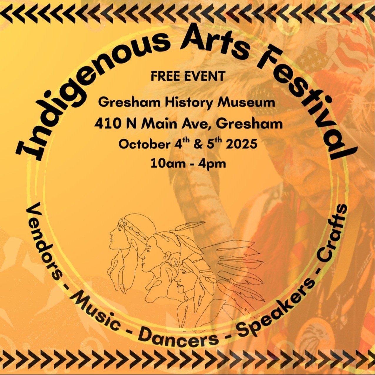 event poster with title in text