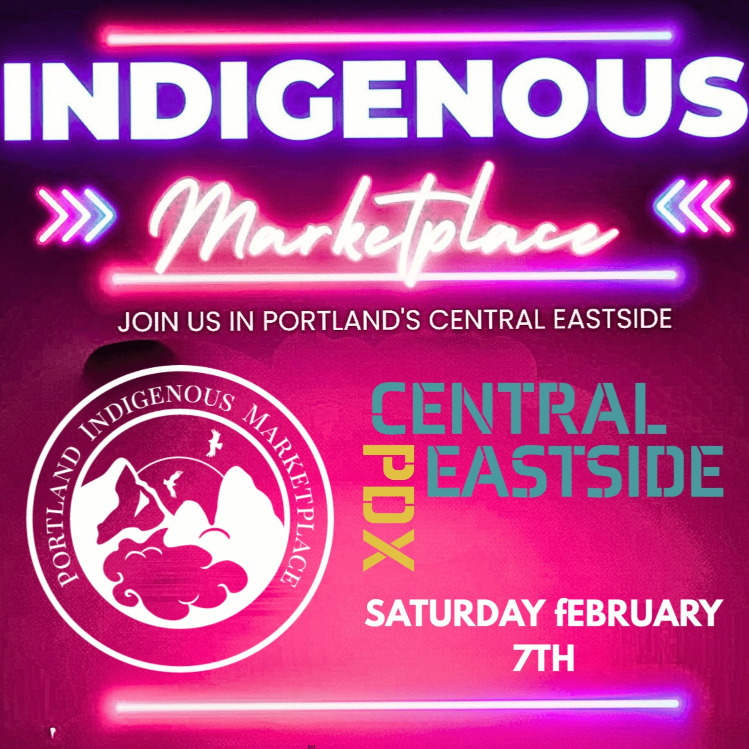 event poster with title in text