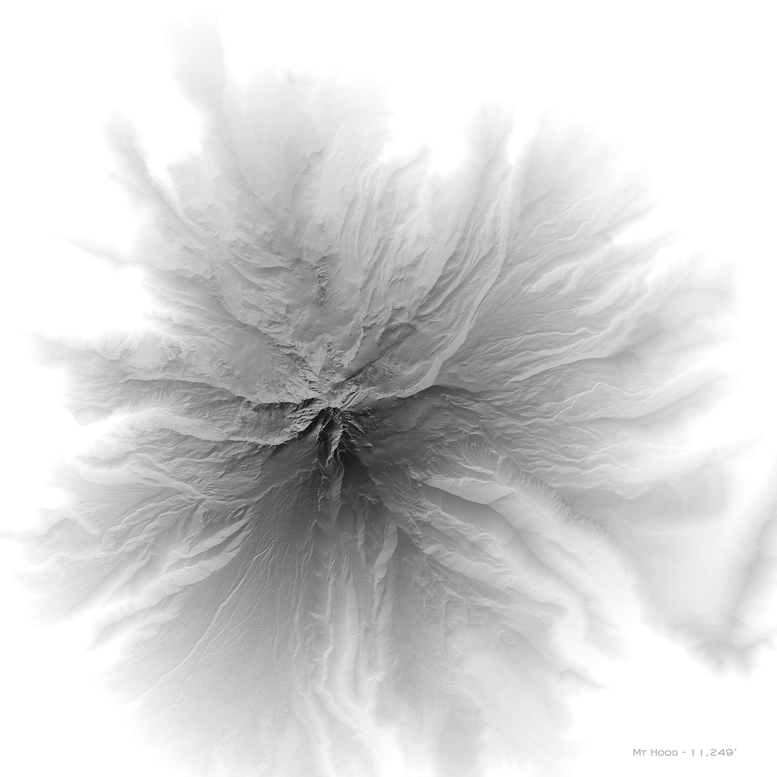 a topographical image of a mountain