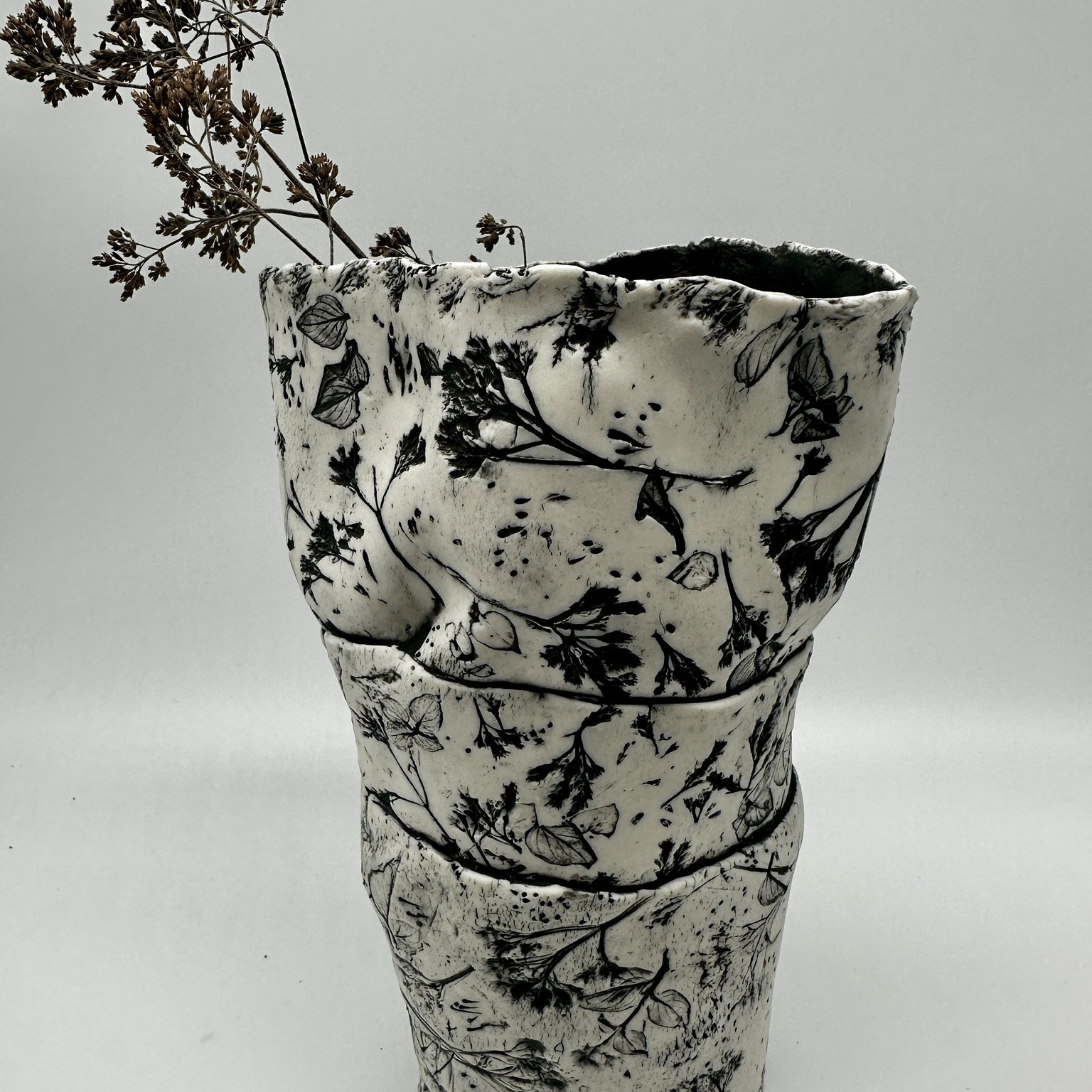 a ceramic vase