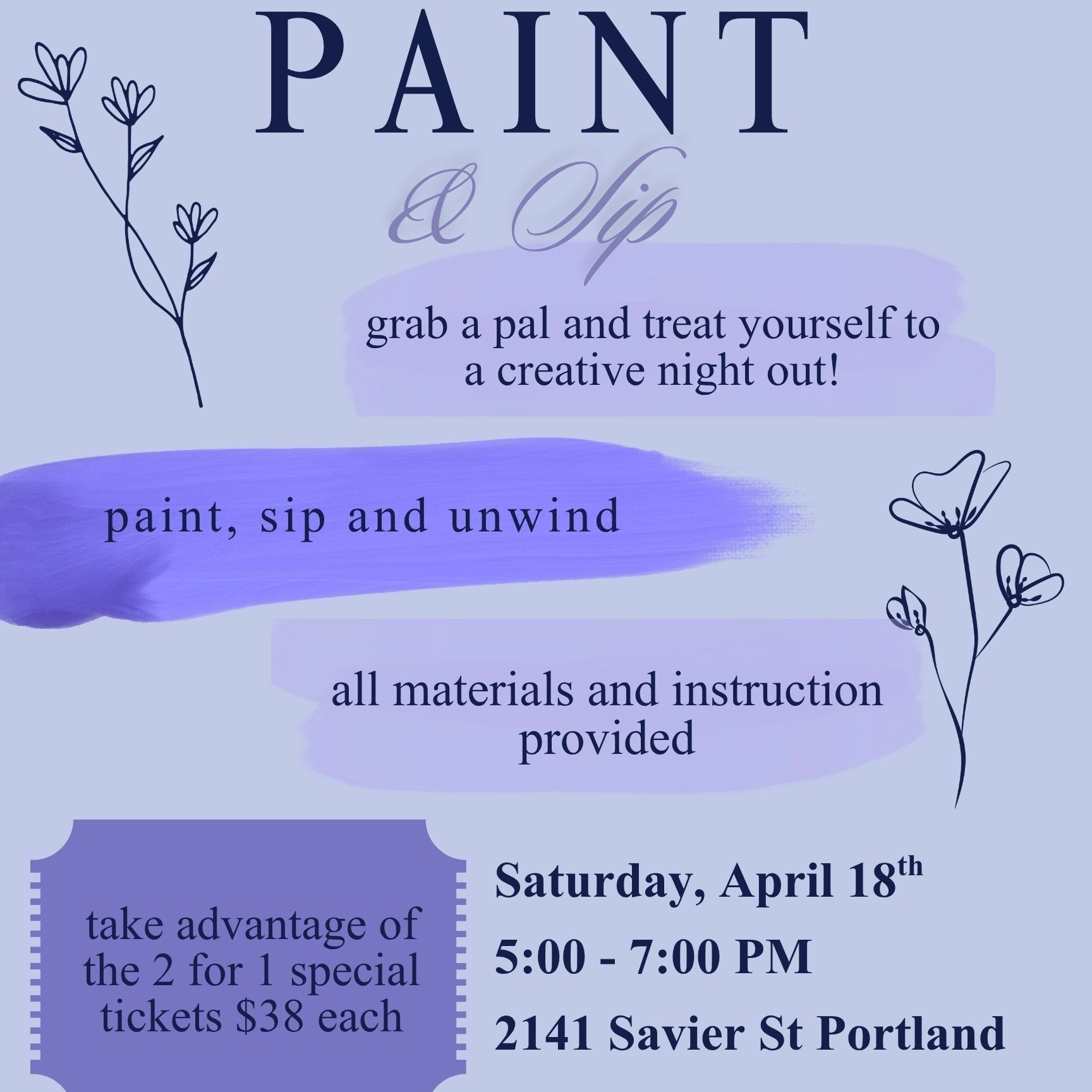 event poster with title in text 