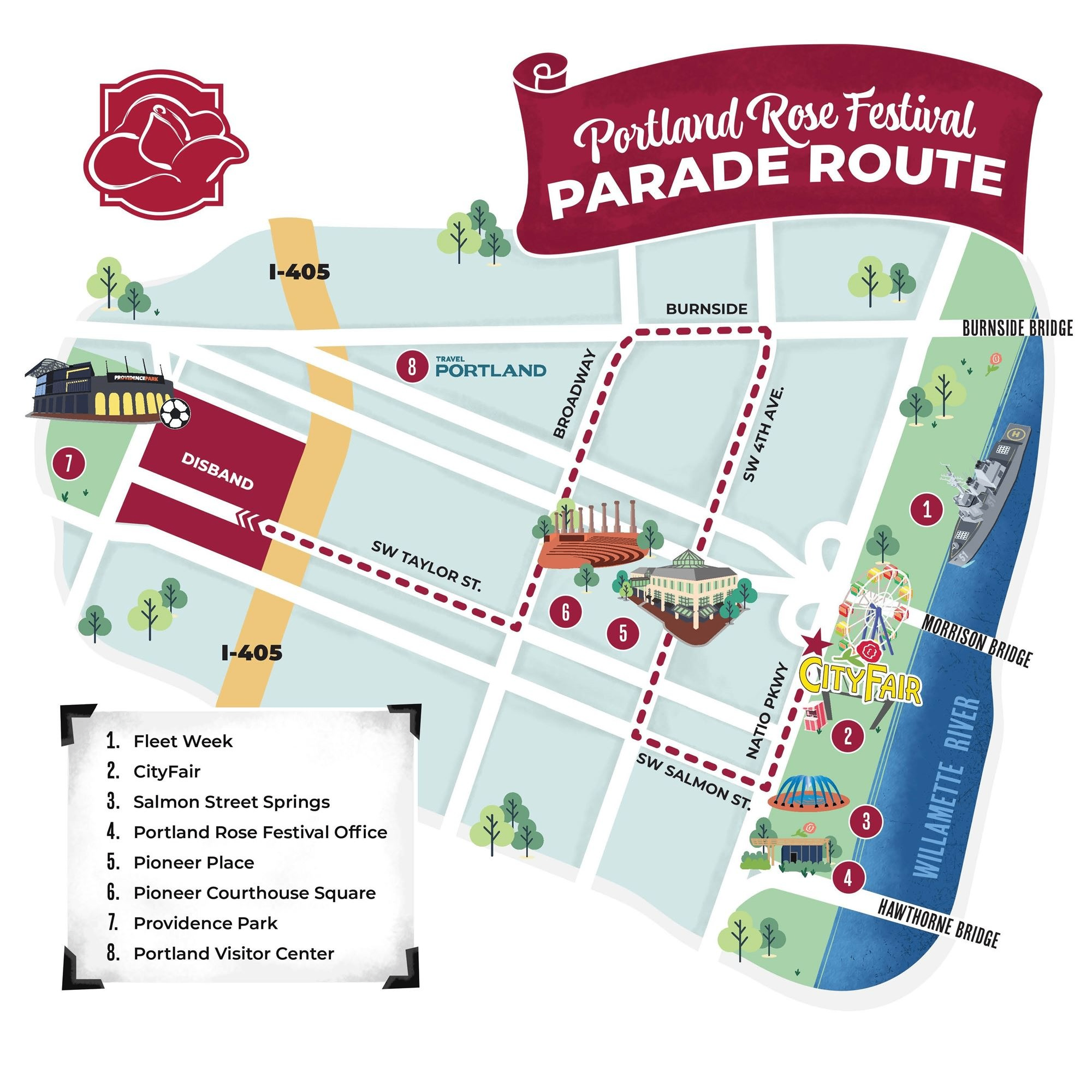 parade route map