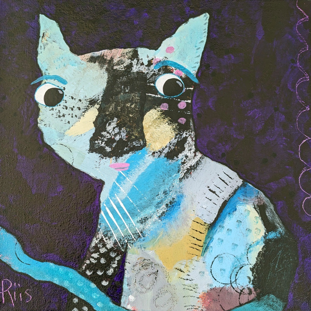 Abstract Cat Portrait