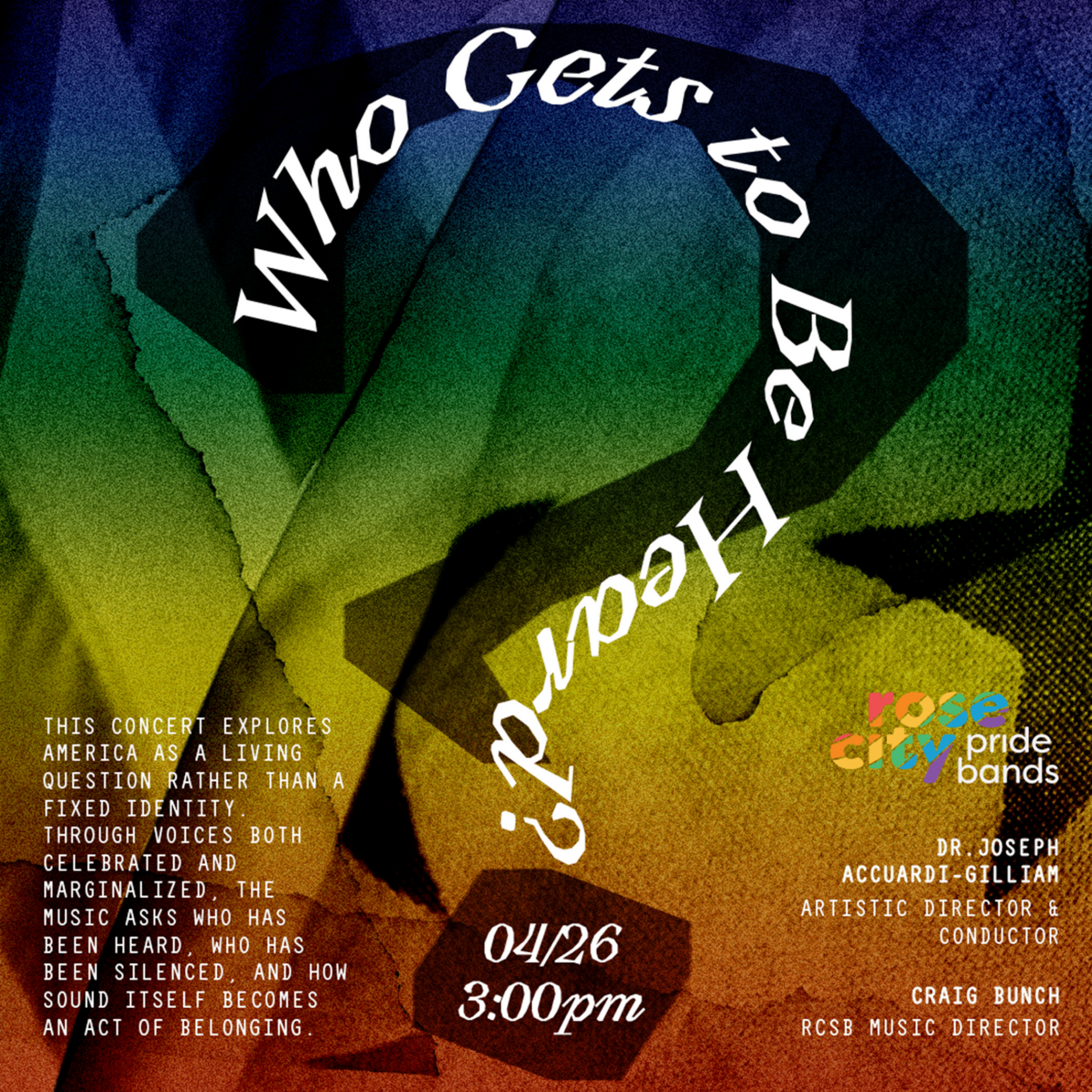 Event Photo: An American Question: Who Gets To Be Heard?