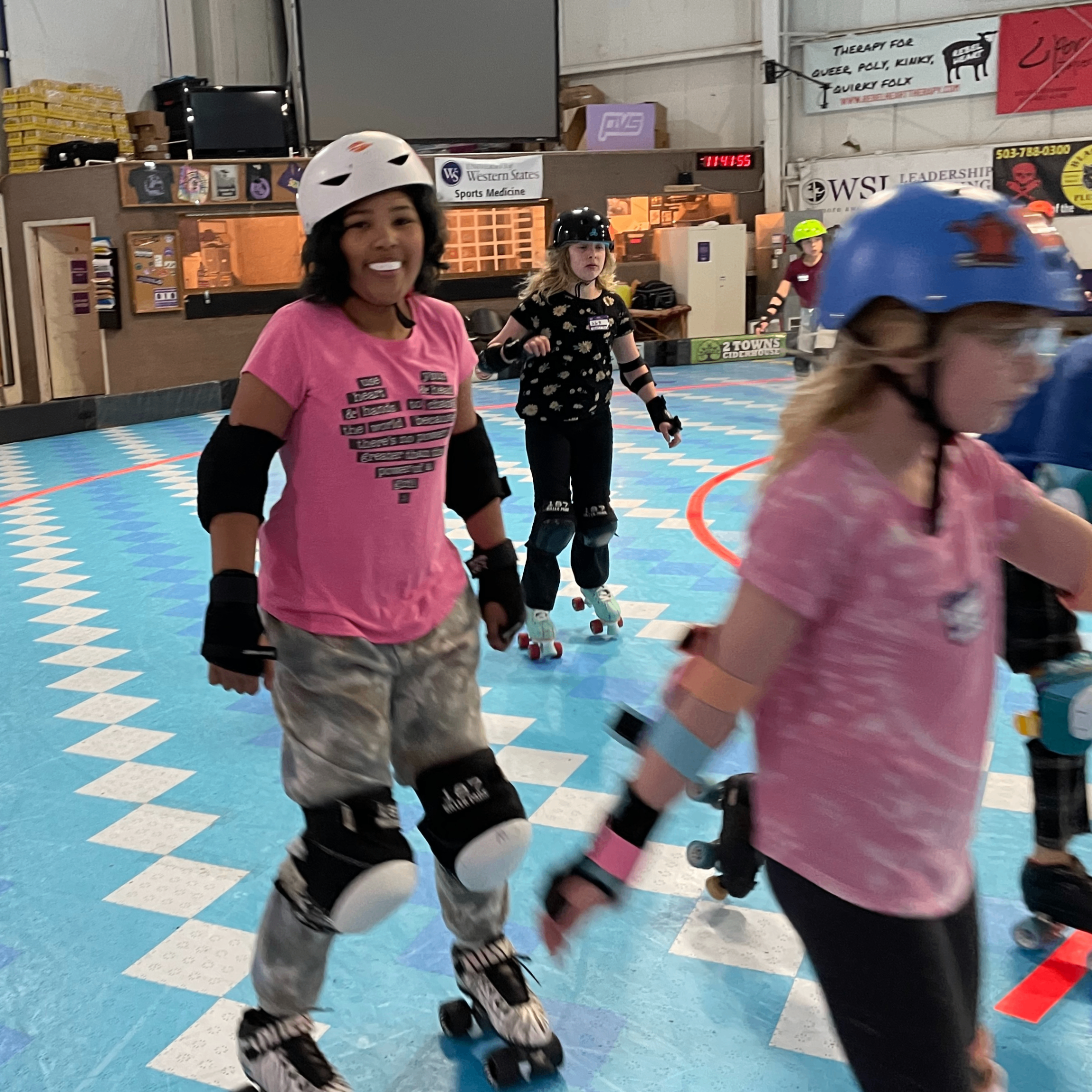 Event Photo: Youth Roller Derby Spring Break Camp (ages 7-12)